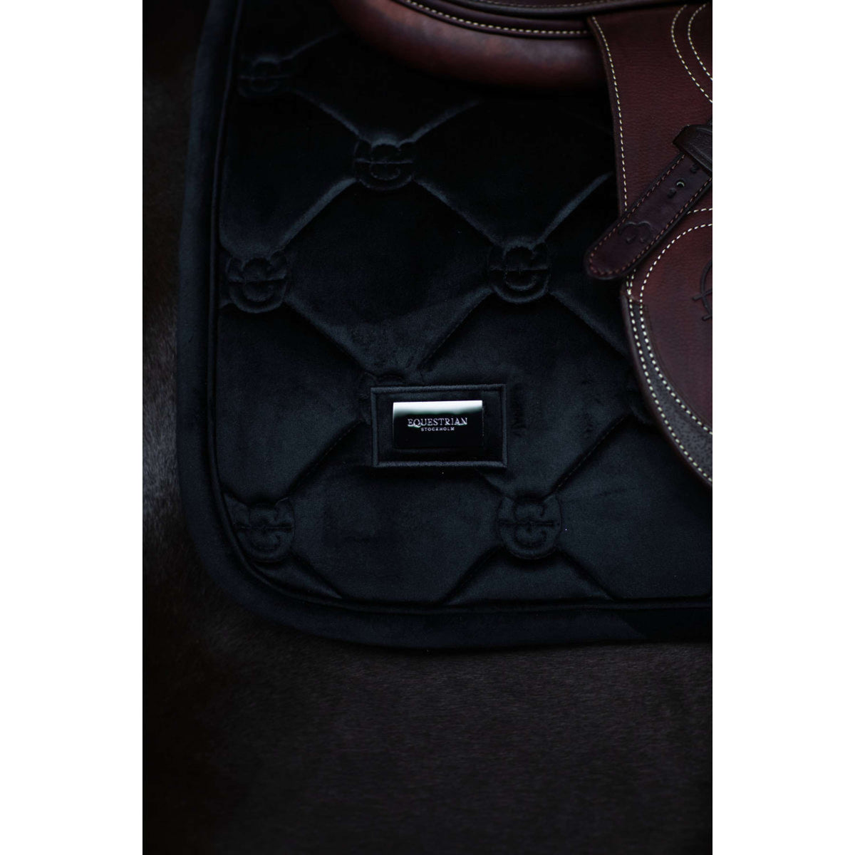 Equestrian Stockholm Zadeldekje Velvet Springen Zwart