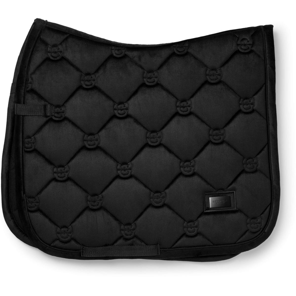Equestrian Stockholm Zadeldekje Velvet Dressuur Zwart