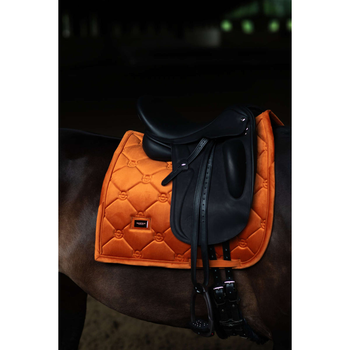 Equestrian Stockholm Zadeldekje Velvet Dressuur Chestnut