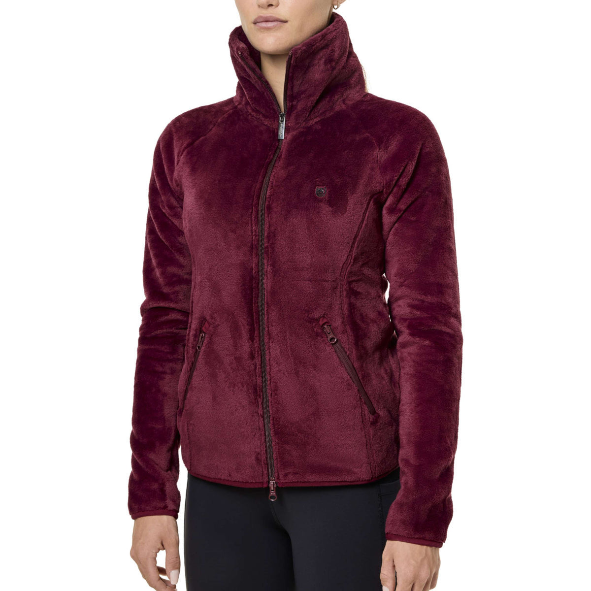 Equestrian Stockholm Fleecejack Velvet Merlot