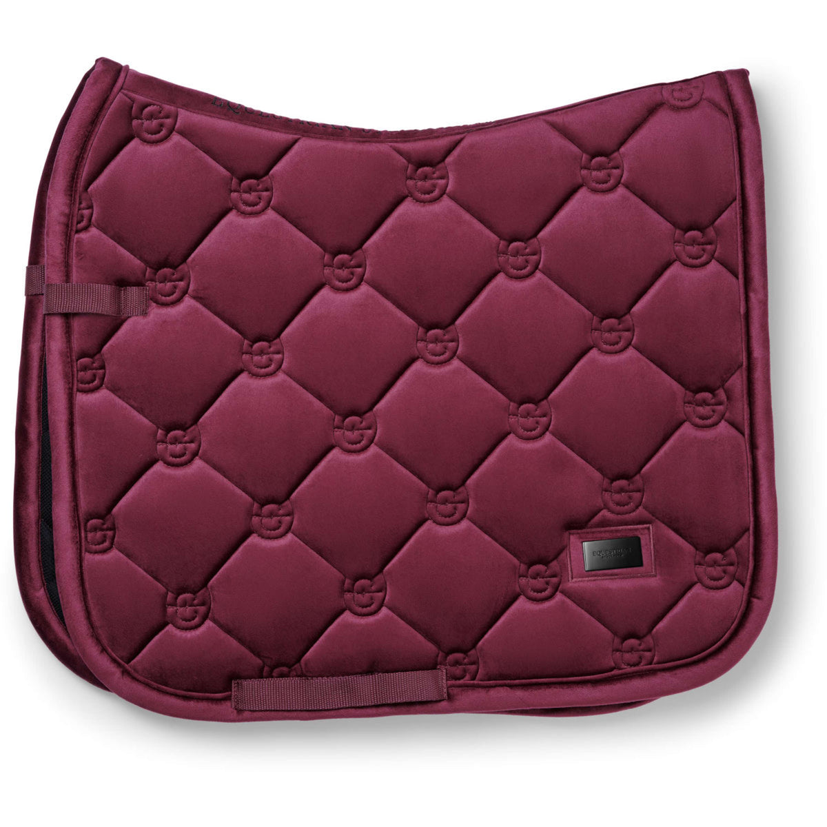 Equestrian Stockholm Zadeldekje Velvet Dressuur Merlot