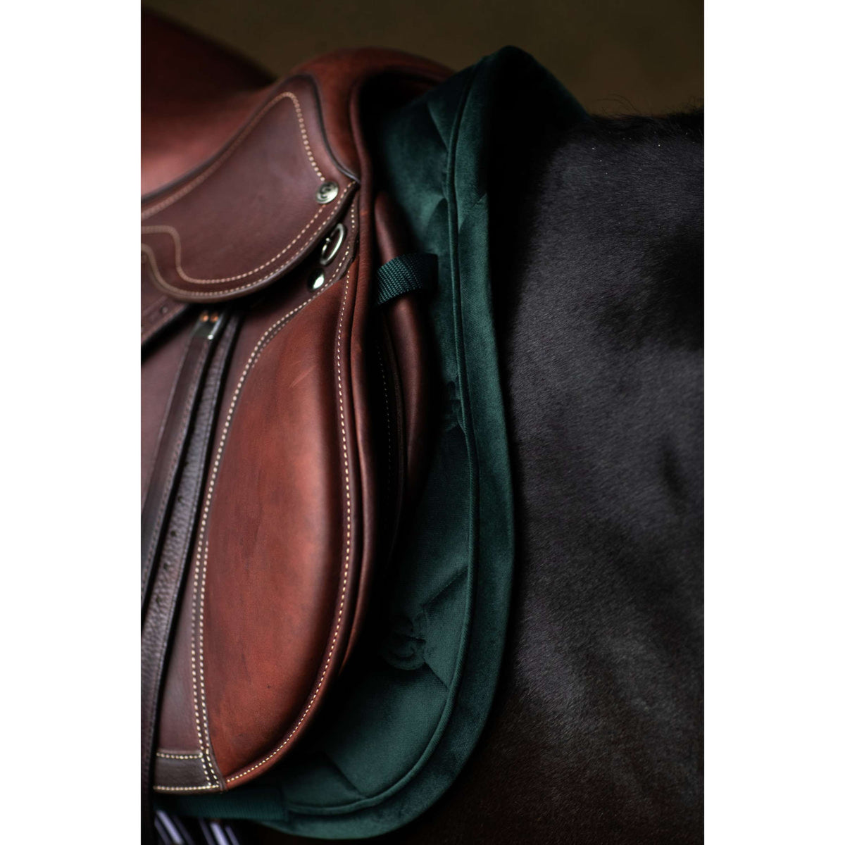 Equestrian Stockholm Zadeldekje Velvet Springen Sycamore Green