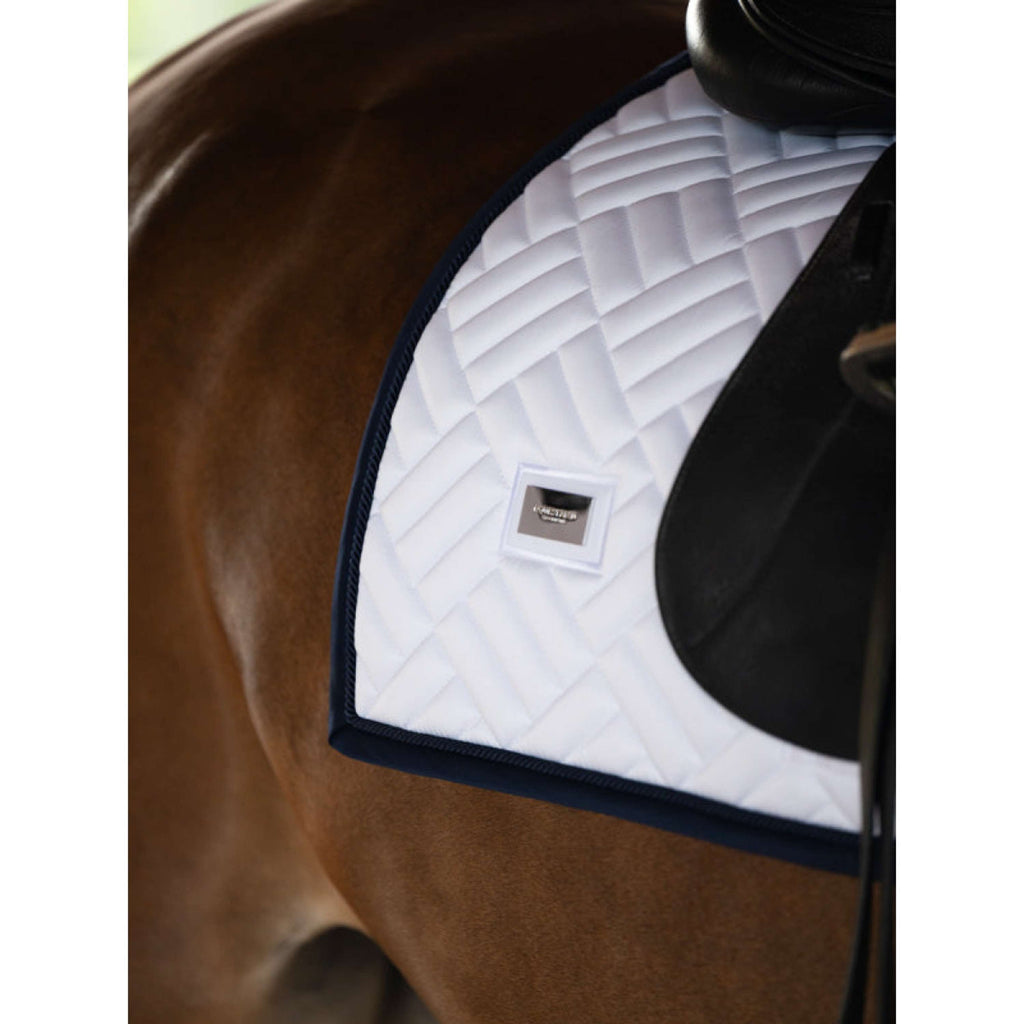 Equestrian Stockholm Zadeldekje Modern Dressuur Wit/Navy