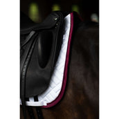 Equestrian Stockholm Zadeldekje Modern Dressuur Wit/Merlot