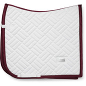 Equestrian Stockholm Zadeldekje Modern Dressuur Wit/Merlot