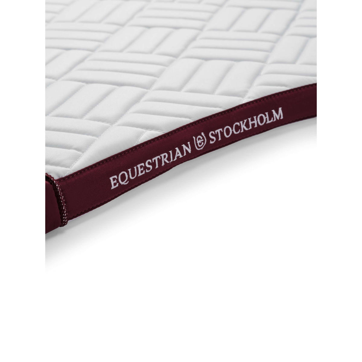 Equestrian Stockholm Zadeldekje Modern Dressuur Wit/Merlot
