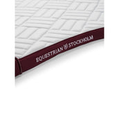 Equestrian Stockholm Zadeldekje Modern Dressuur Wit/Merlot