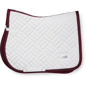 Equestrian Stockholm Zadeldekje Modern Springen Wit/Merlot