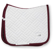 Equestrian Stockholm Zadeldekje Modern Dressuur Wit/Merlot