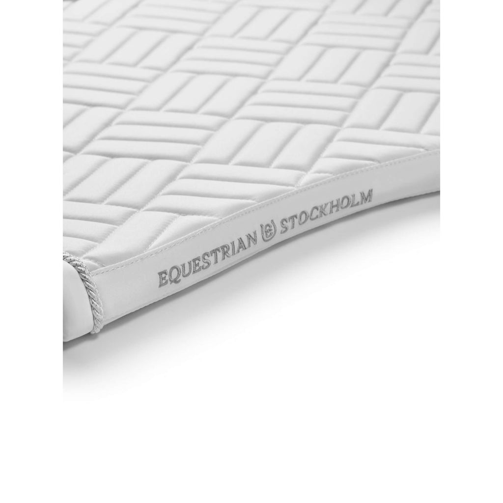 Equestrian Stockholm Zadeldekje Modern Dressuur White Silver