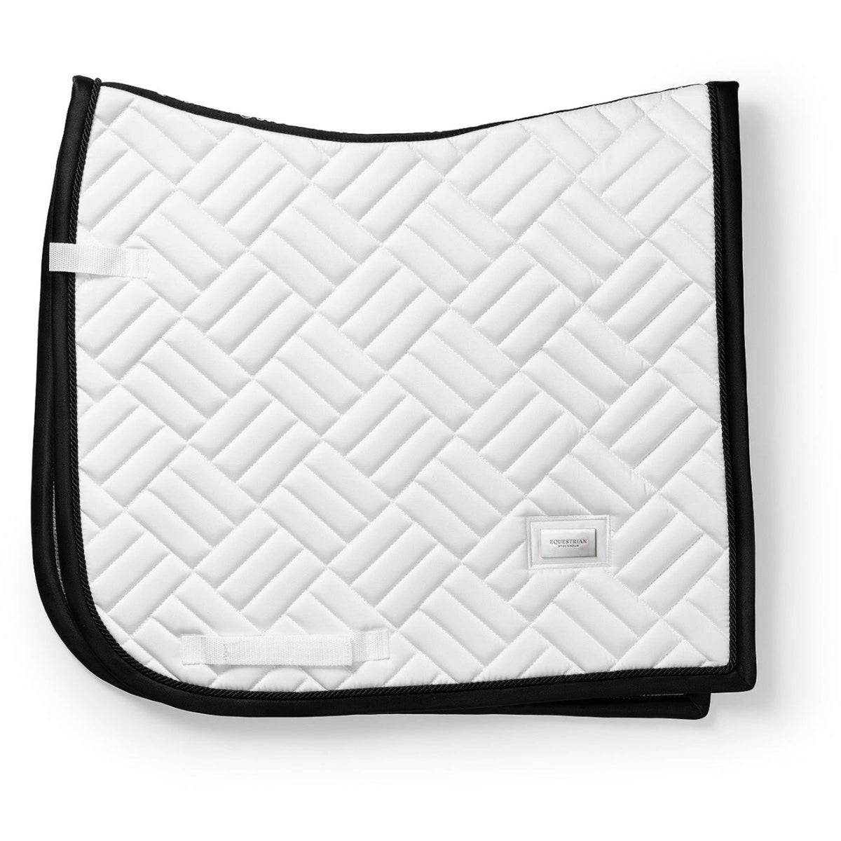 Equestrian Stockholm Zadeldekje Modern Dressuur Wit/Zwart