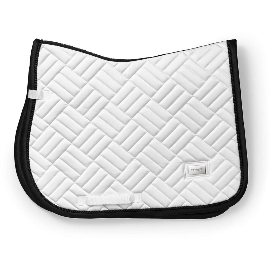 Equestrian Stockholm Zadeldekje Modern Springen Wit/Zwart