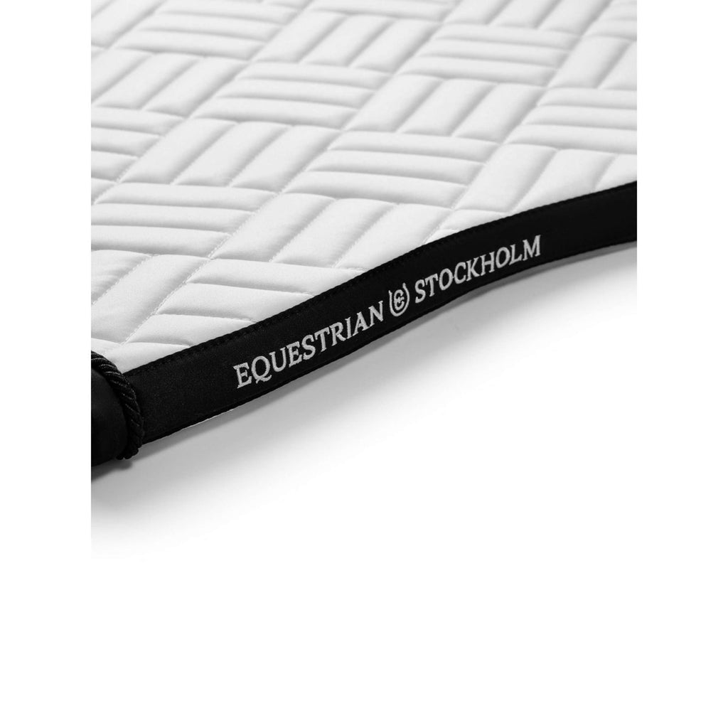 Equestrian Stockholm Zadeldekje Modern Springen Wit/Zwart