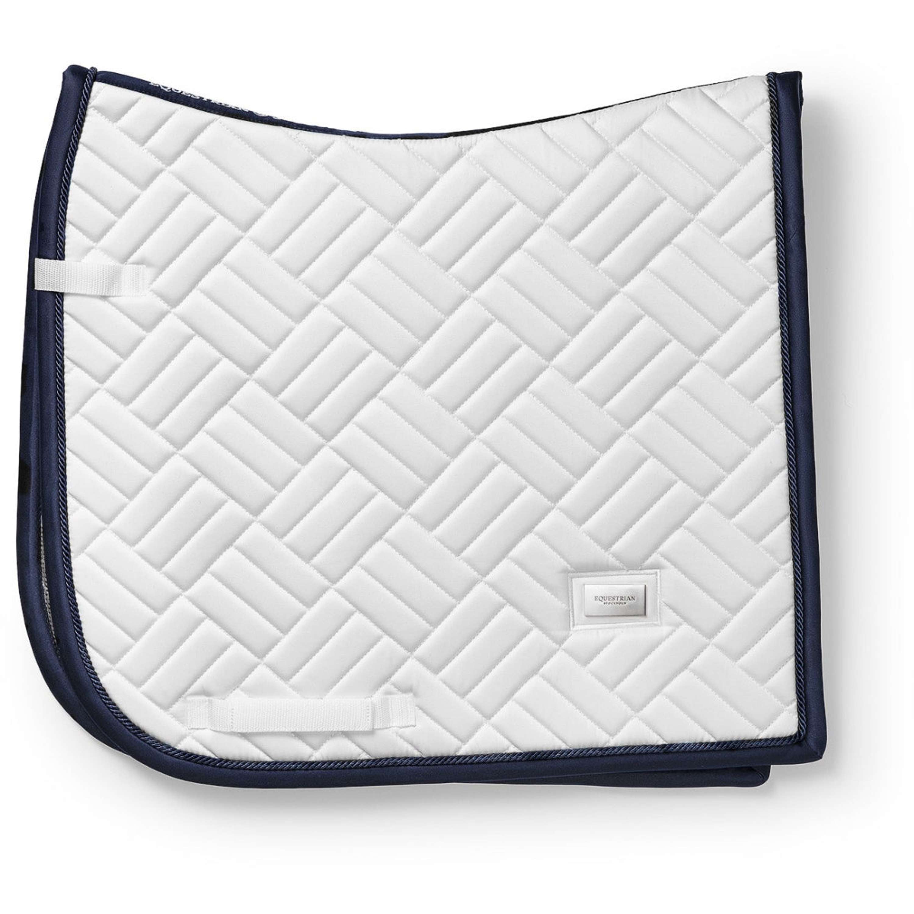 Equestrian Stockholm Zadeldekje Modern Dressuur Wit/Navy