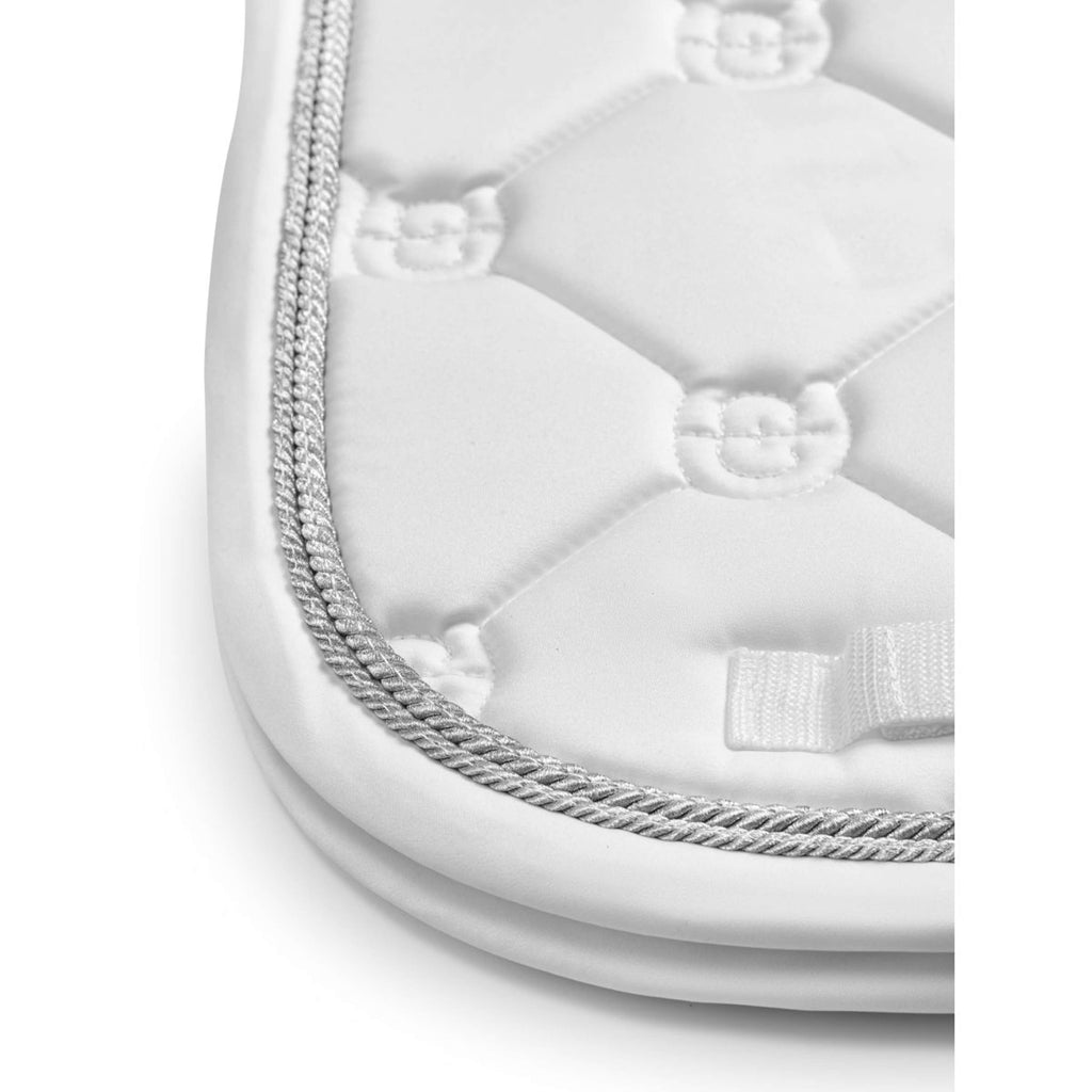 Equestrian Stockholm Zadeldekje Dressuur White Silver