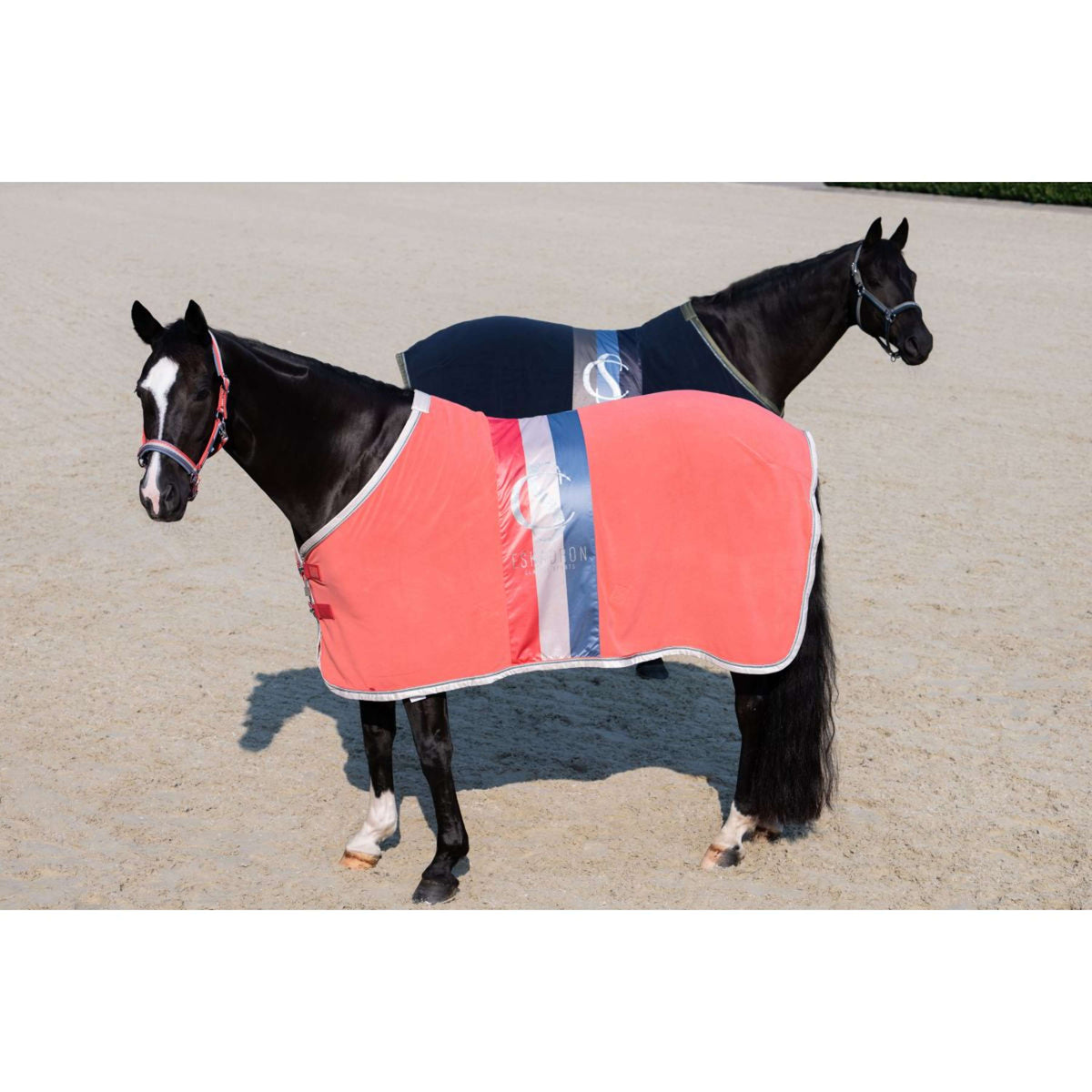 Eskadron Zweetdeken Classic Sports Fleece Stripe Coral Blossom