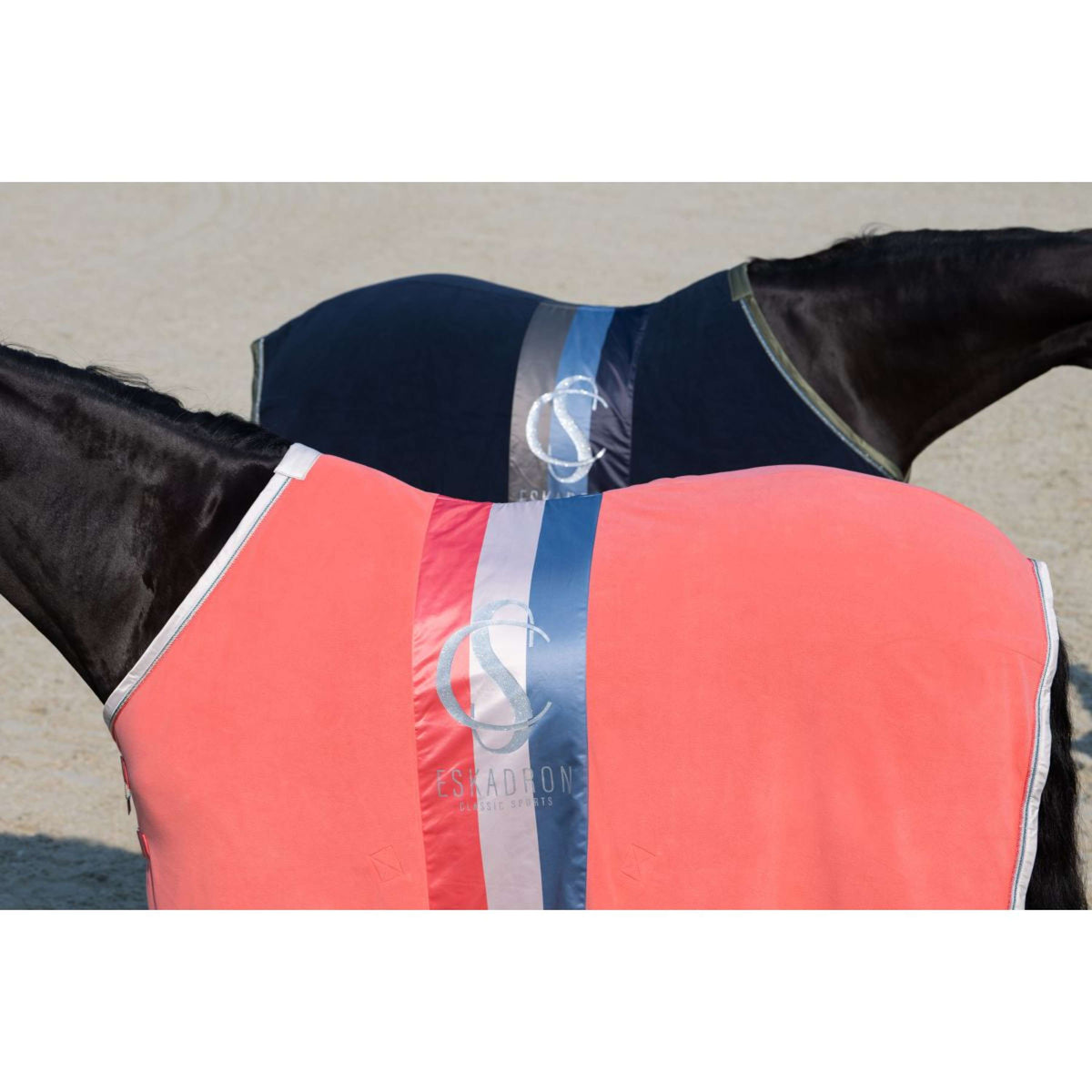 Eskadron Zweetdeken Classic Sports Fleece Stripe Coral Blossom