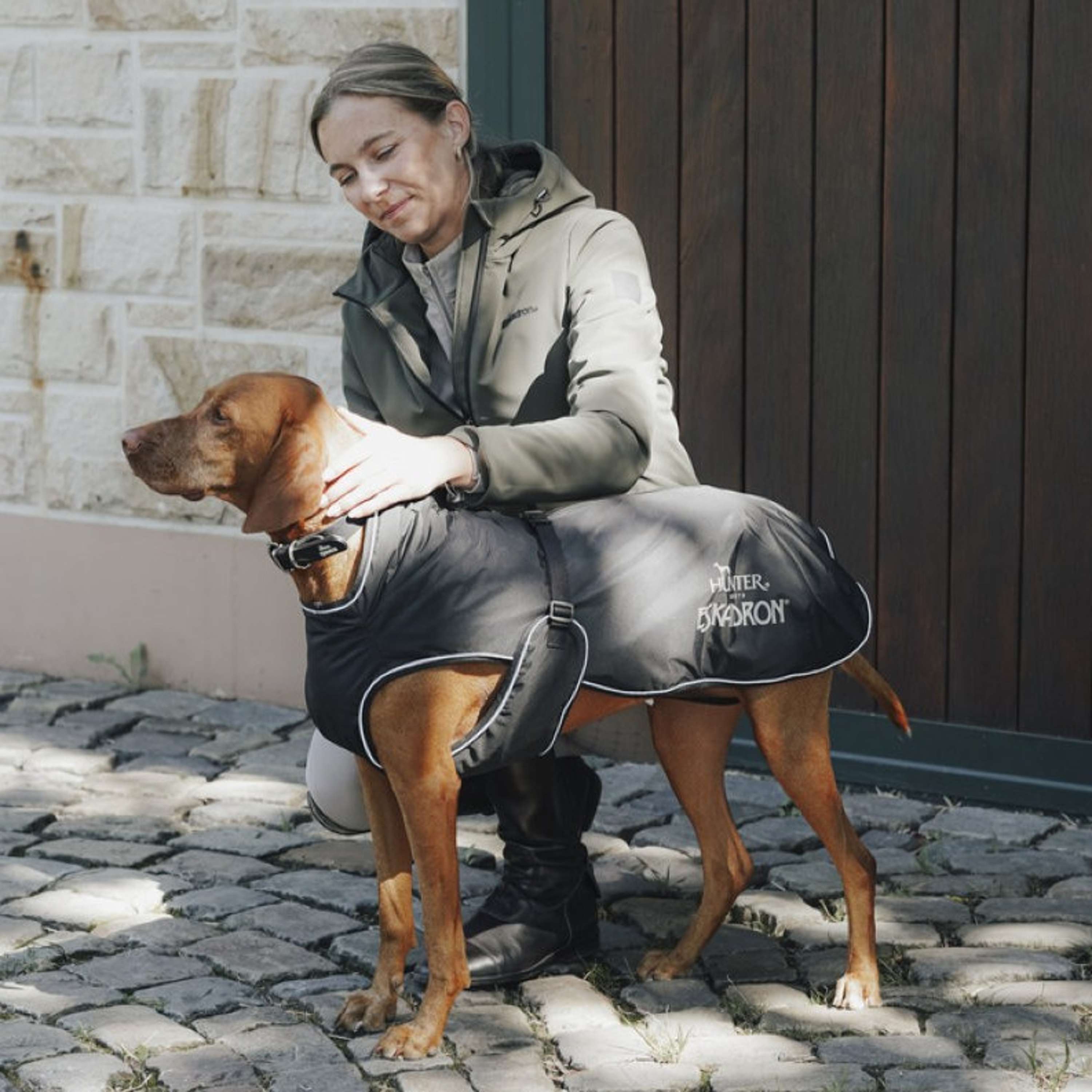 Hunter x Eskadron Honden Winterjas Vario Zwart