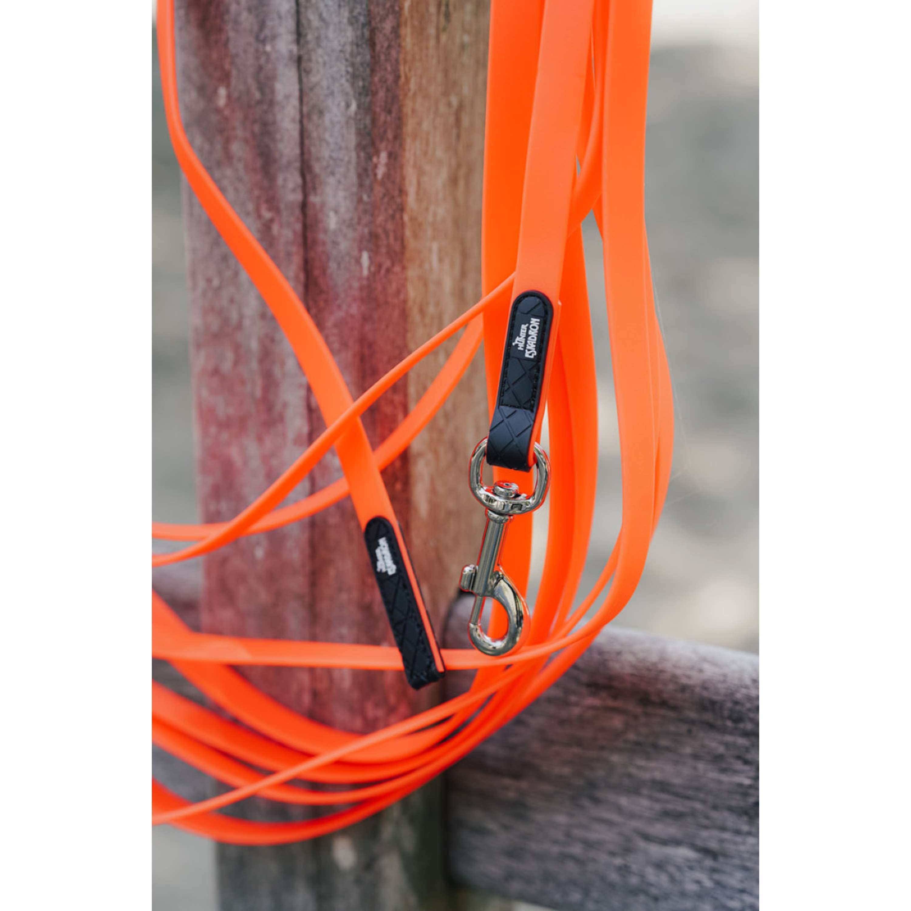 Hunter x Eskadron Hondenriem Spark Tracking Neon Oranje