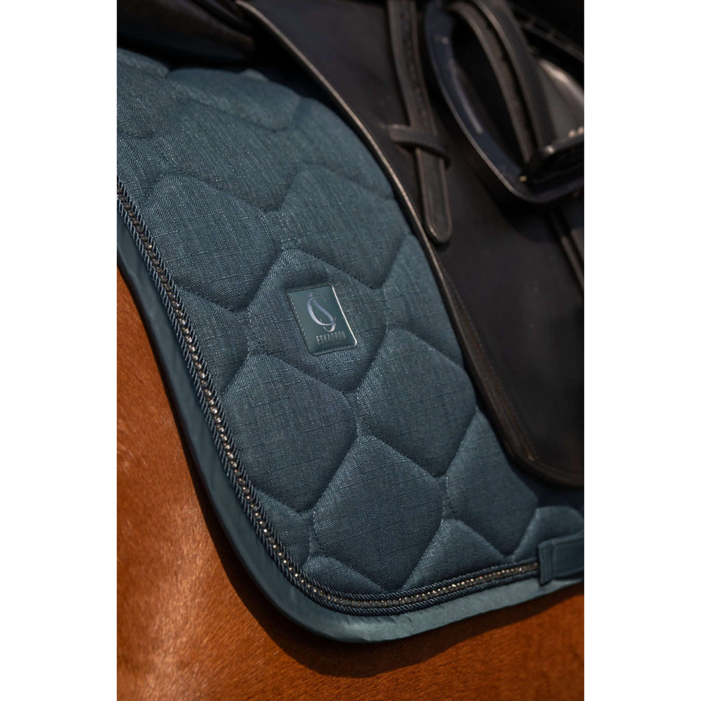 Eskadron Zadeldekje Classic Sports Bouclé Crustal Dressuur Ocean
