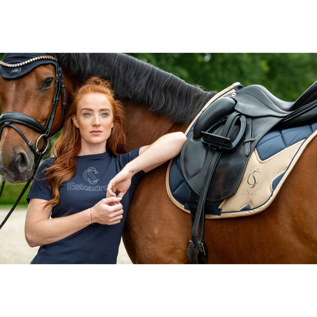 Eskadron Zadeldekje Classic Sports Bigross Mattgloss Dressuur Navy