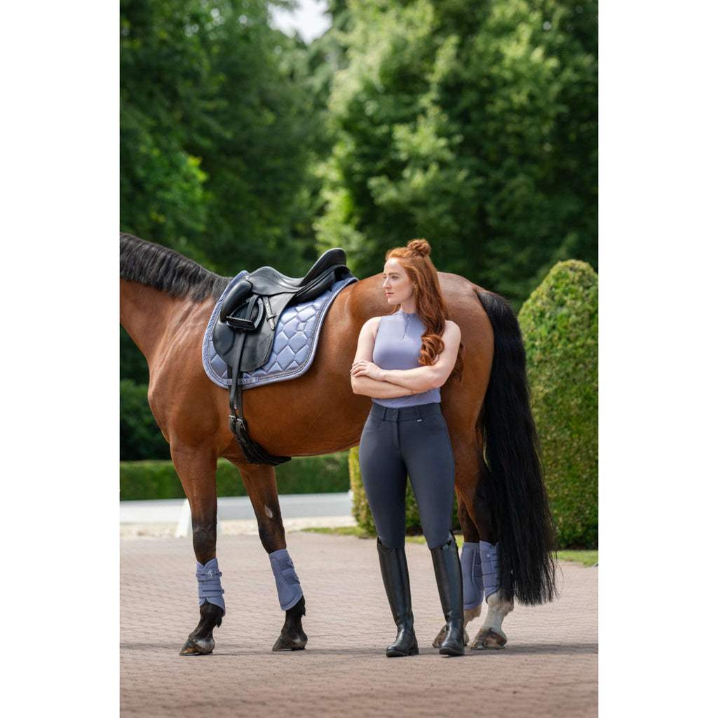 Eskadron Zadeldekje Classic Sports Satin Frills Dressuur Orchid