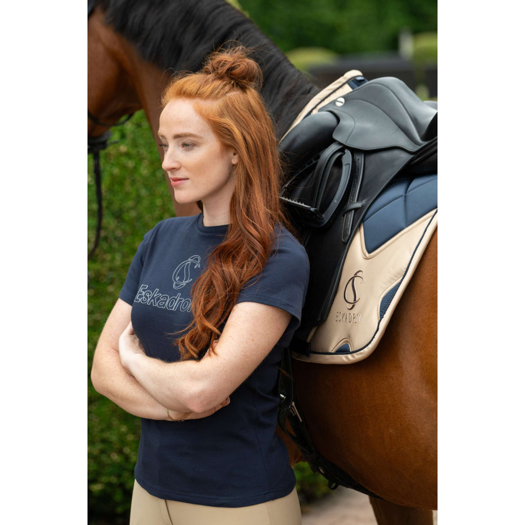 Eskadron Zadeldekje Classic Sports Bigross Mattgloss Dressuur Navy