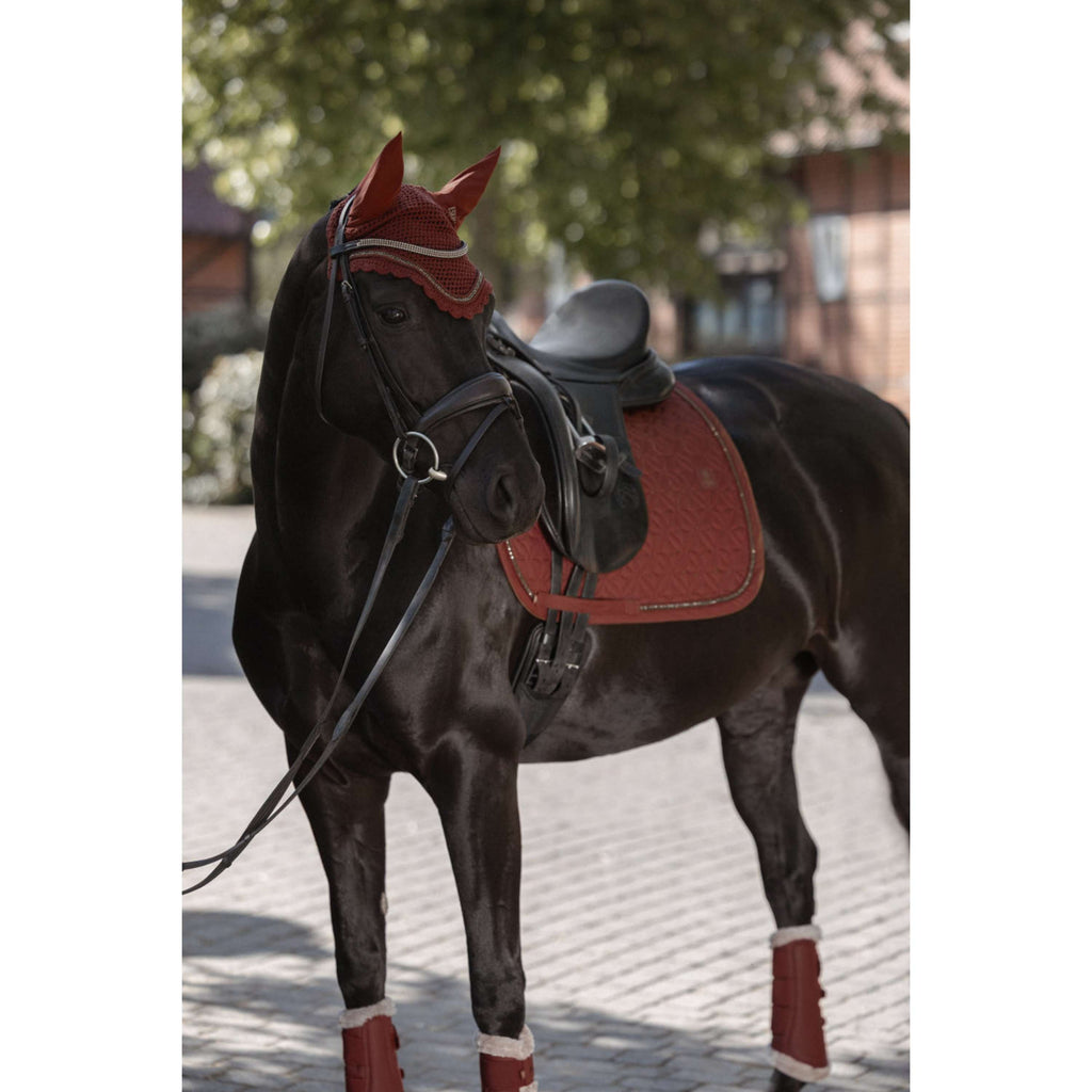 Eskadron Dressage Boots Heritage Faux Leather Faux Fur Jewel Merlot