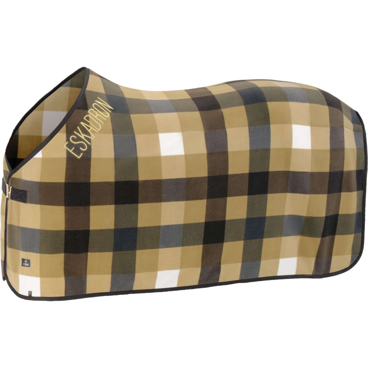 Eskadron Zweetdeken Heritage Fleece Check Cardamom/Black Truffle