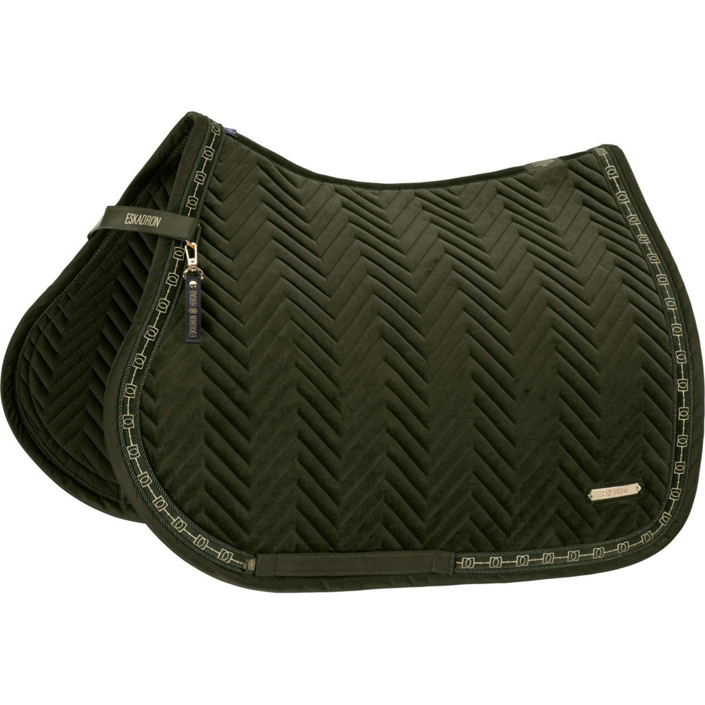 Eskadron Zadeldekje Heritage Velvet Veelzijdigheid Deep Moss