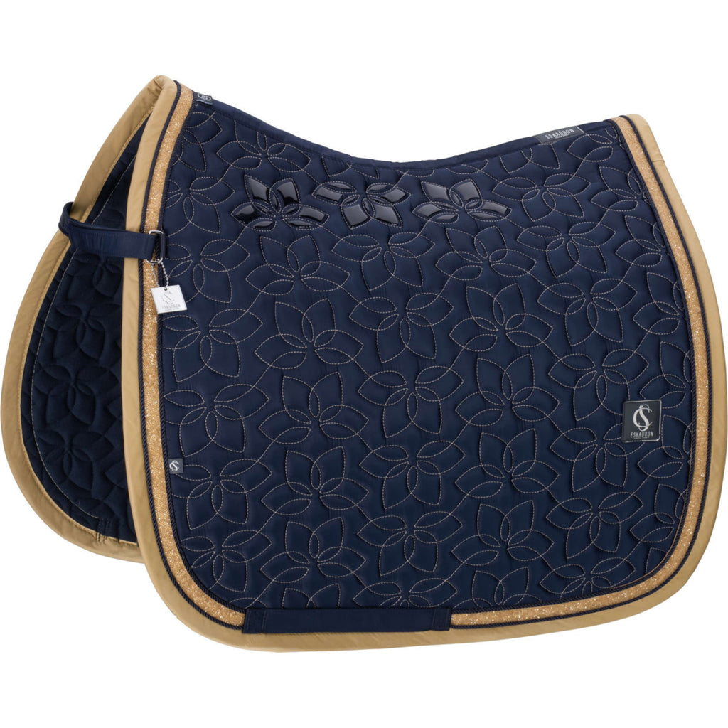 Eskadron Zadeldekje Classic Sports Glossy Jewel Contrast Dressuur Navy