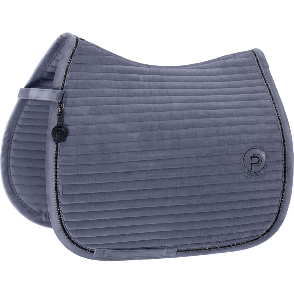 Eskadron Zadeldekje Platinum '26 Velvet Crystal Dressuur Slate Blue