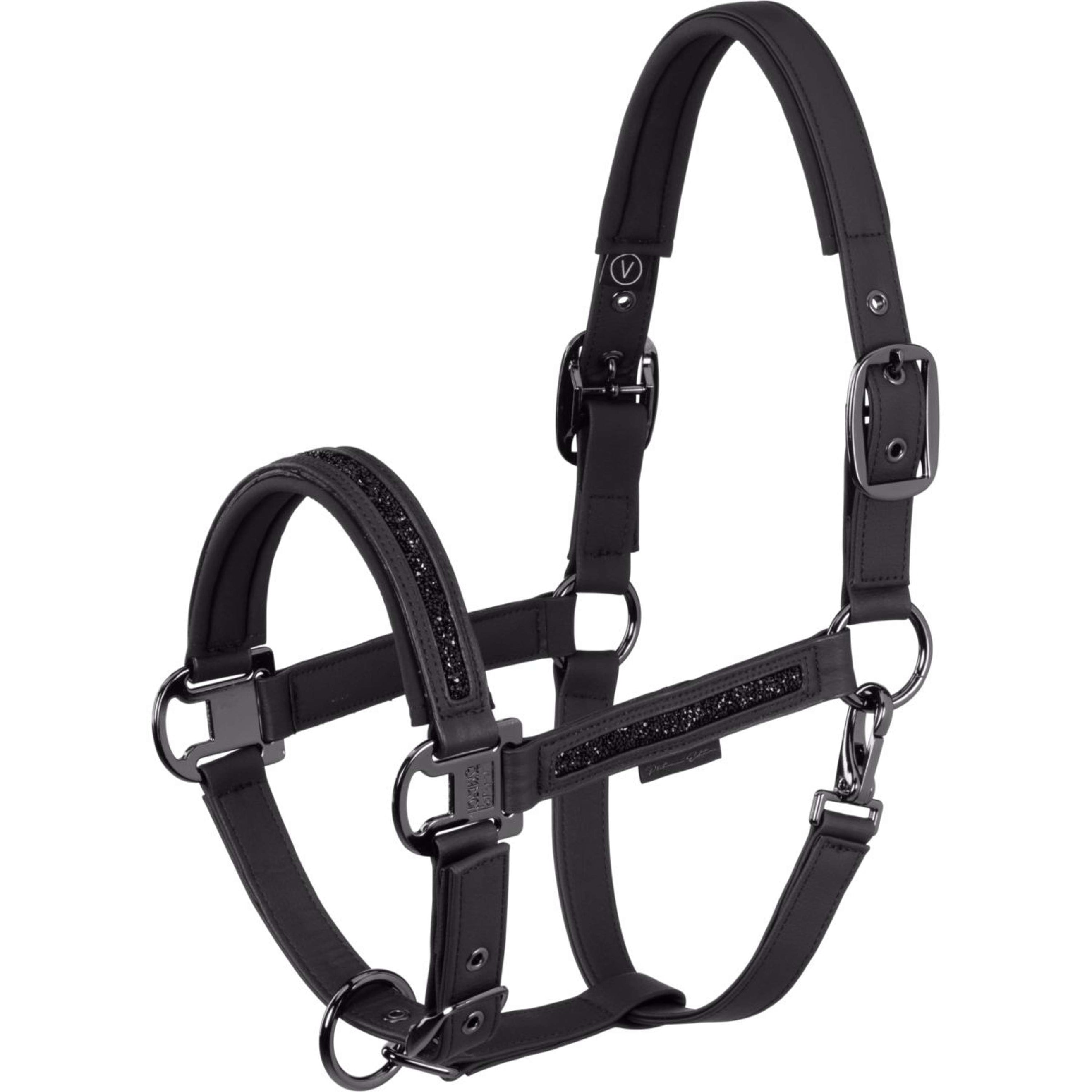 Eskadron Halster Platinum '26 Faux Leather Jewel Zwart