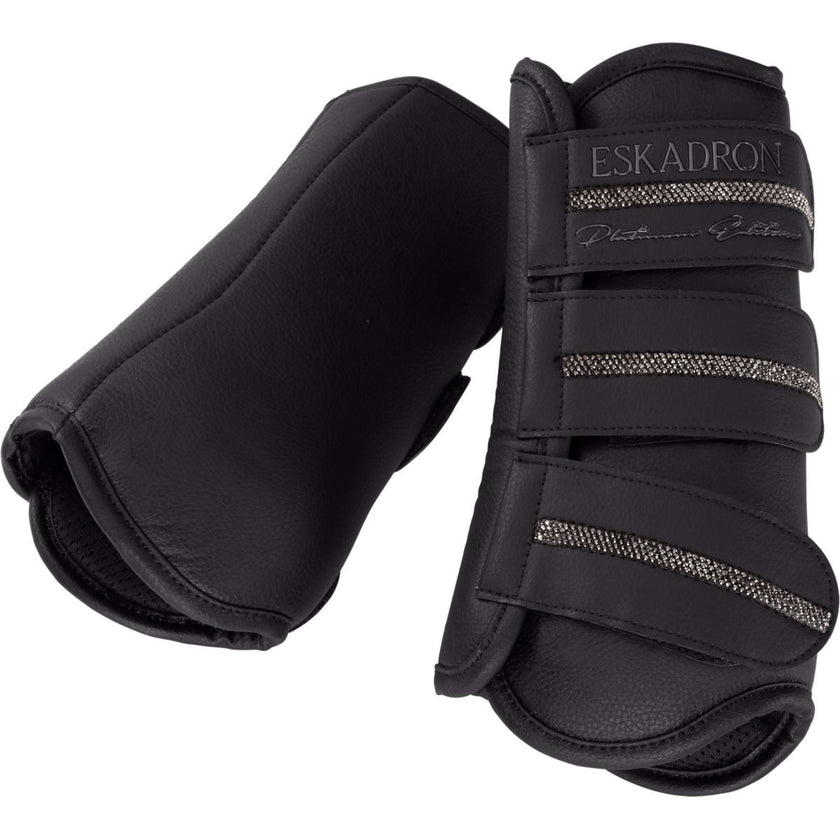 Eskadron Beenbeschermers Platinum '26 Allround Faux Leather Front Zwart