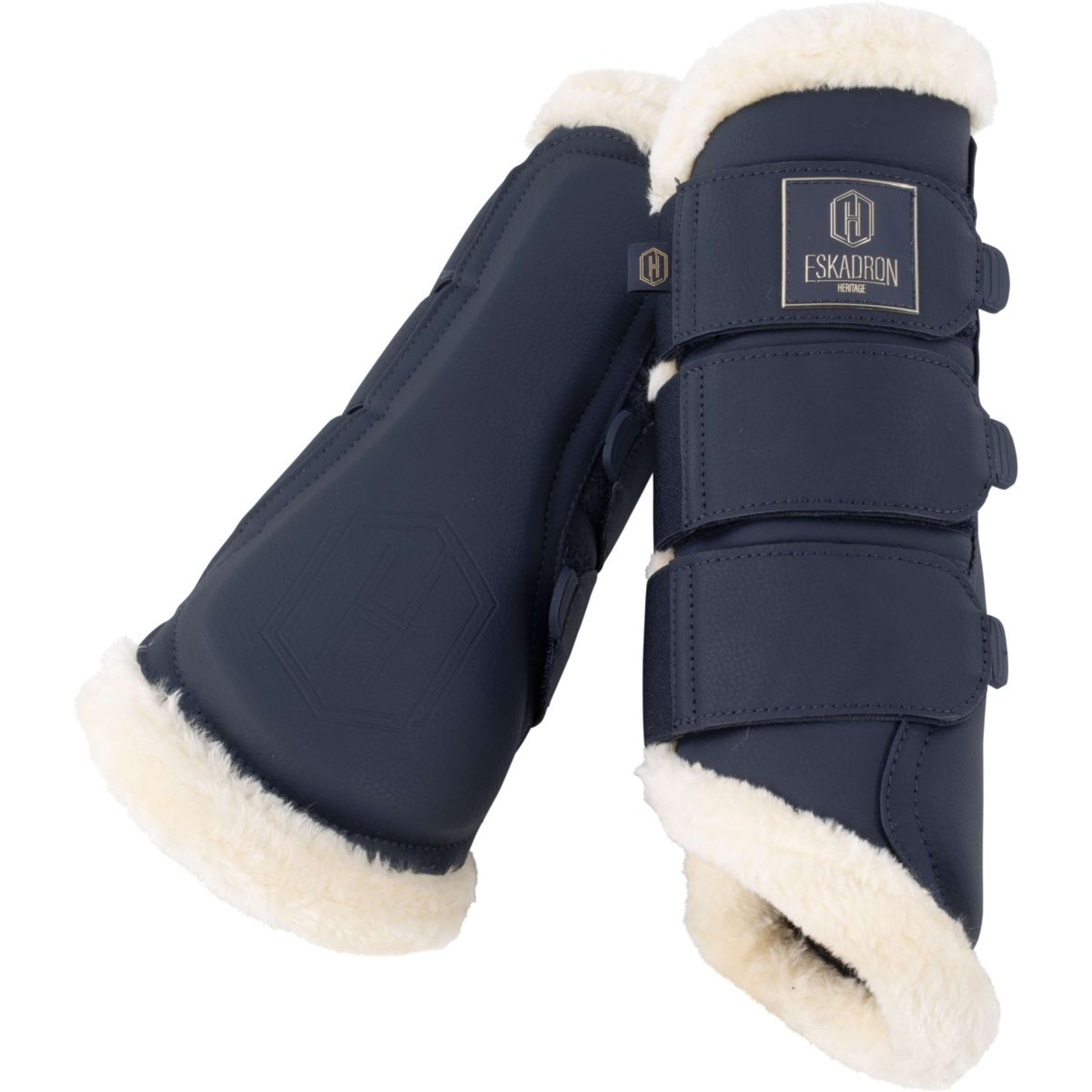 Eskadron Dressage Boots Heritage Faux Leather Faux Fur Navy Eskadron Dressage Boots Heritage Faux Leather Faux Fur Navy