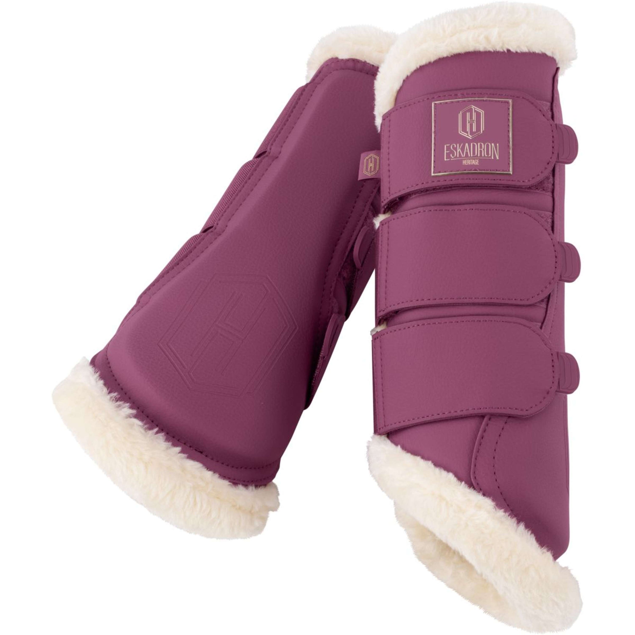 Eskadron Dressage Boots Heritage Faux Leather Faux Fur Wildberry