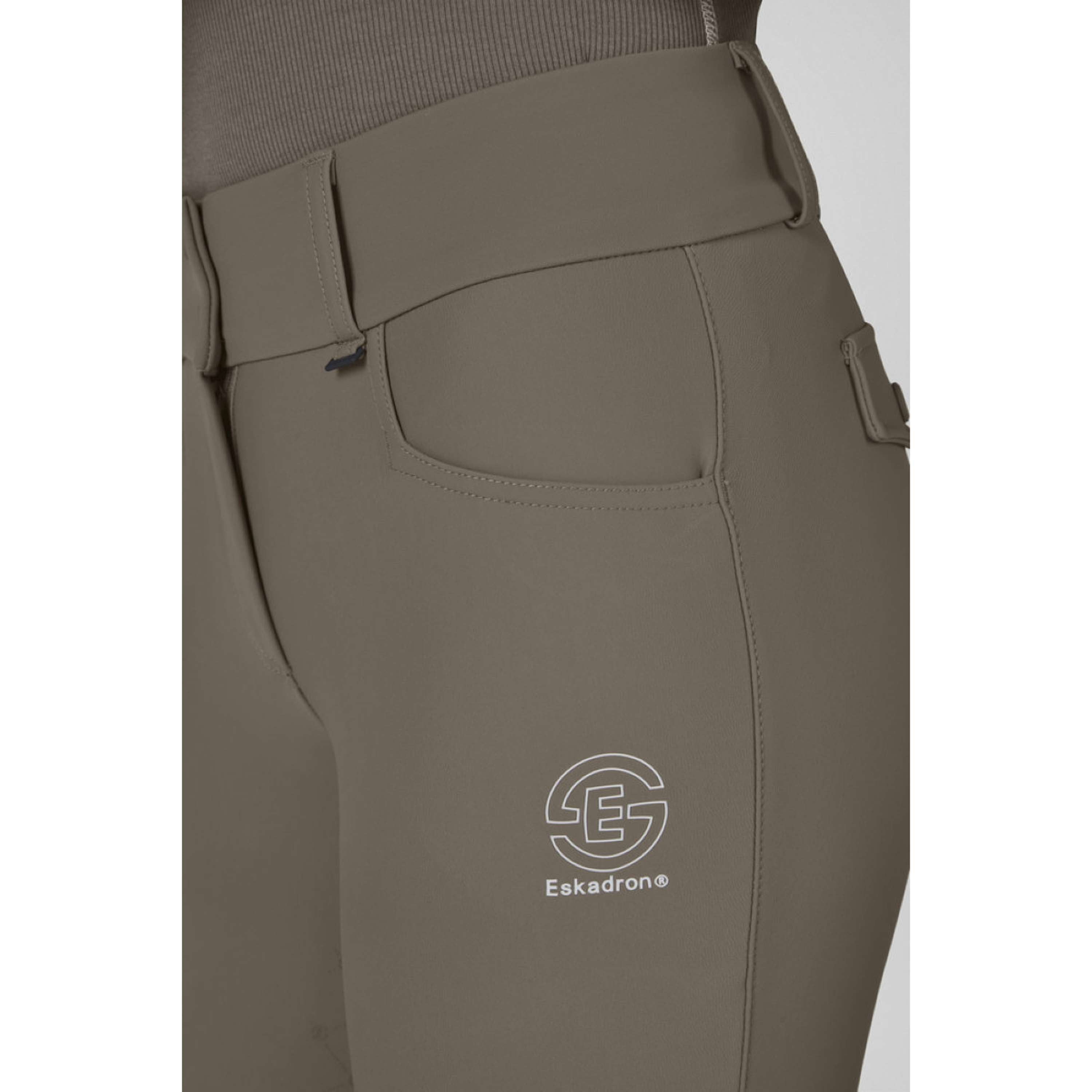 Eskadron Rijbroek Dynamics Full Grip Powdertaupe