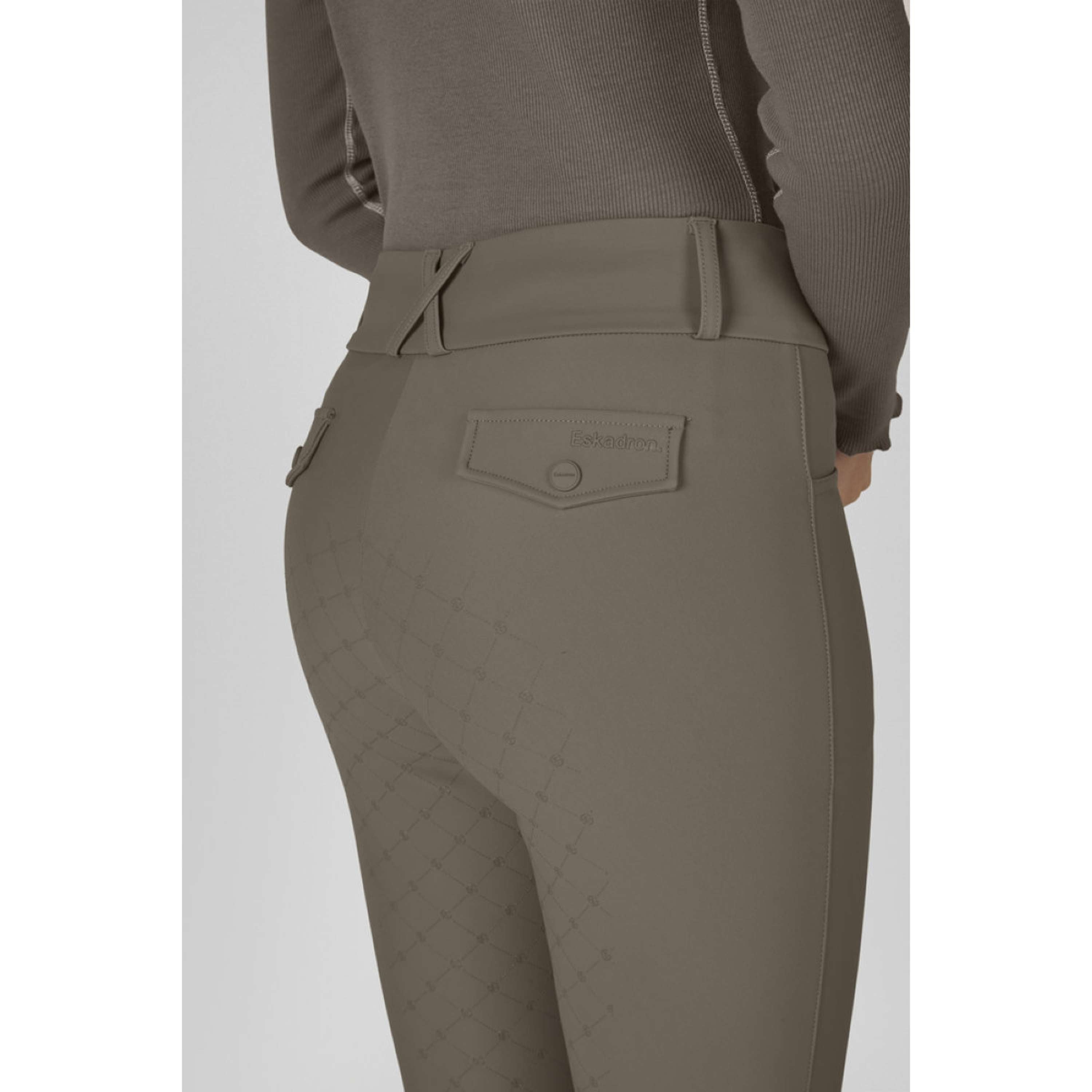 Eskadron Rijbroek Dynamics Full Grip Powdertaupe