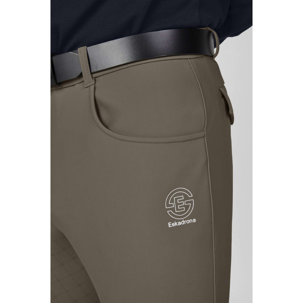 Eskadron Rijbroek Dynamics Full Grip Heren Powdertaupe