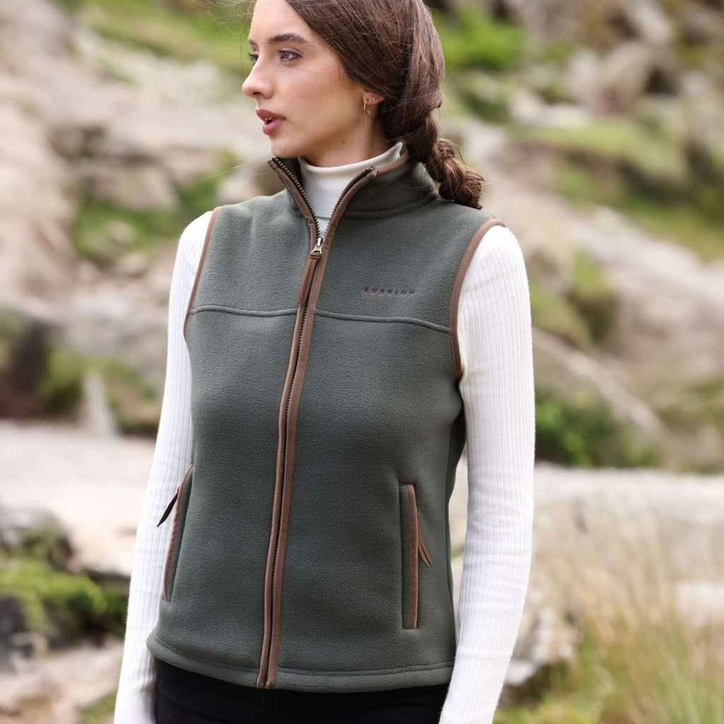 Aubrion by Shires Bodywarmer Original Fleece Groen