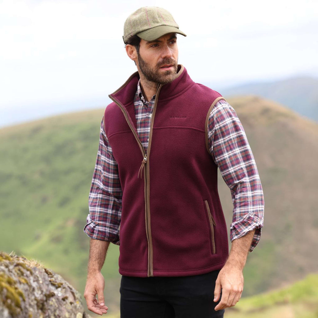 Aubrion by Shires Bodywarmer Original Fleece Maroon