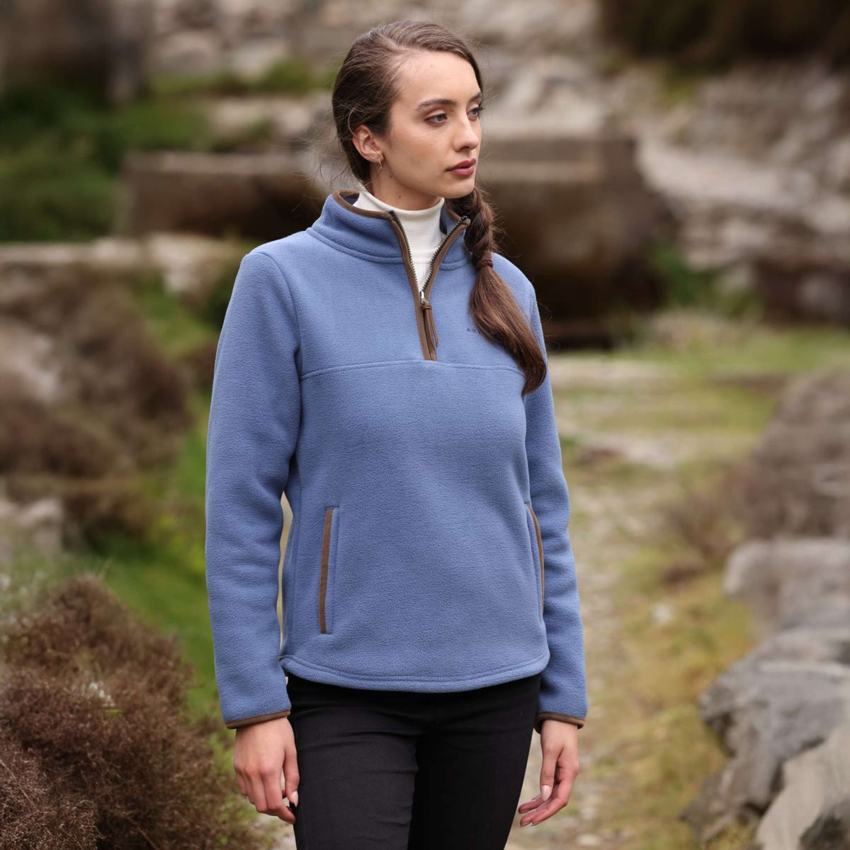 Aubrion by Shires Trui Original Fleece Blauw