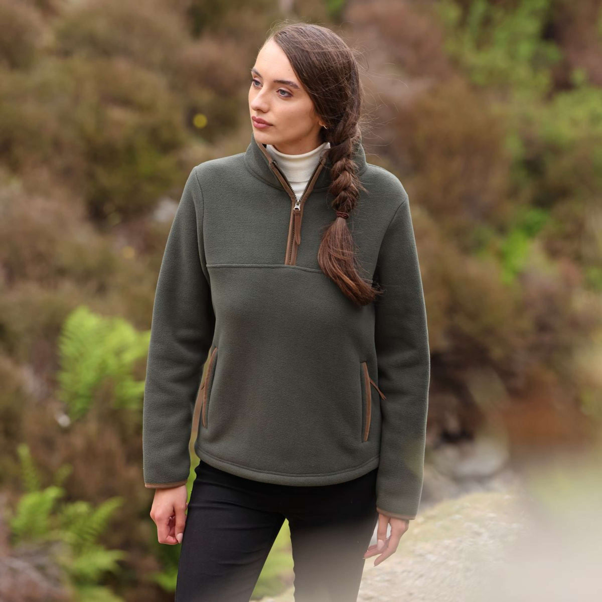 Aubrion by Shires Trui Original Fleece Groen