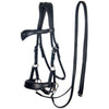 F.R.A. Bitloos Hoofdstel Aruba Side Pull Softleder Teugels Zwart