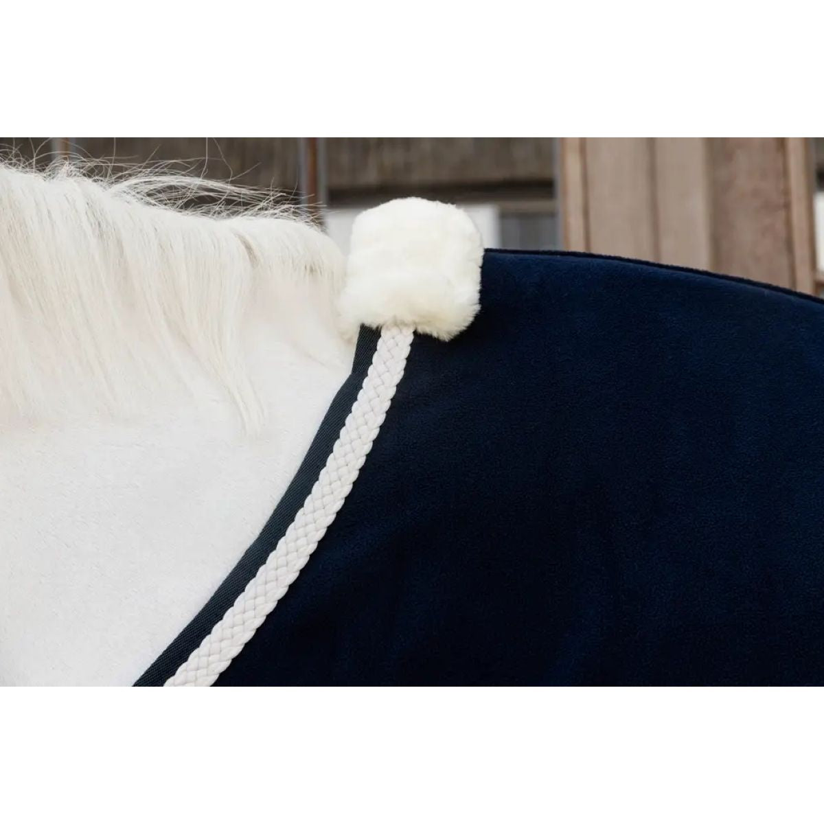 Kentucky Fleecedeken Plaited Navy