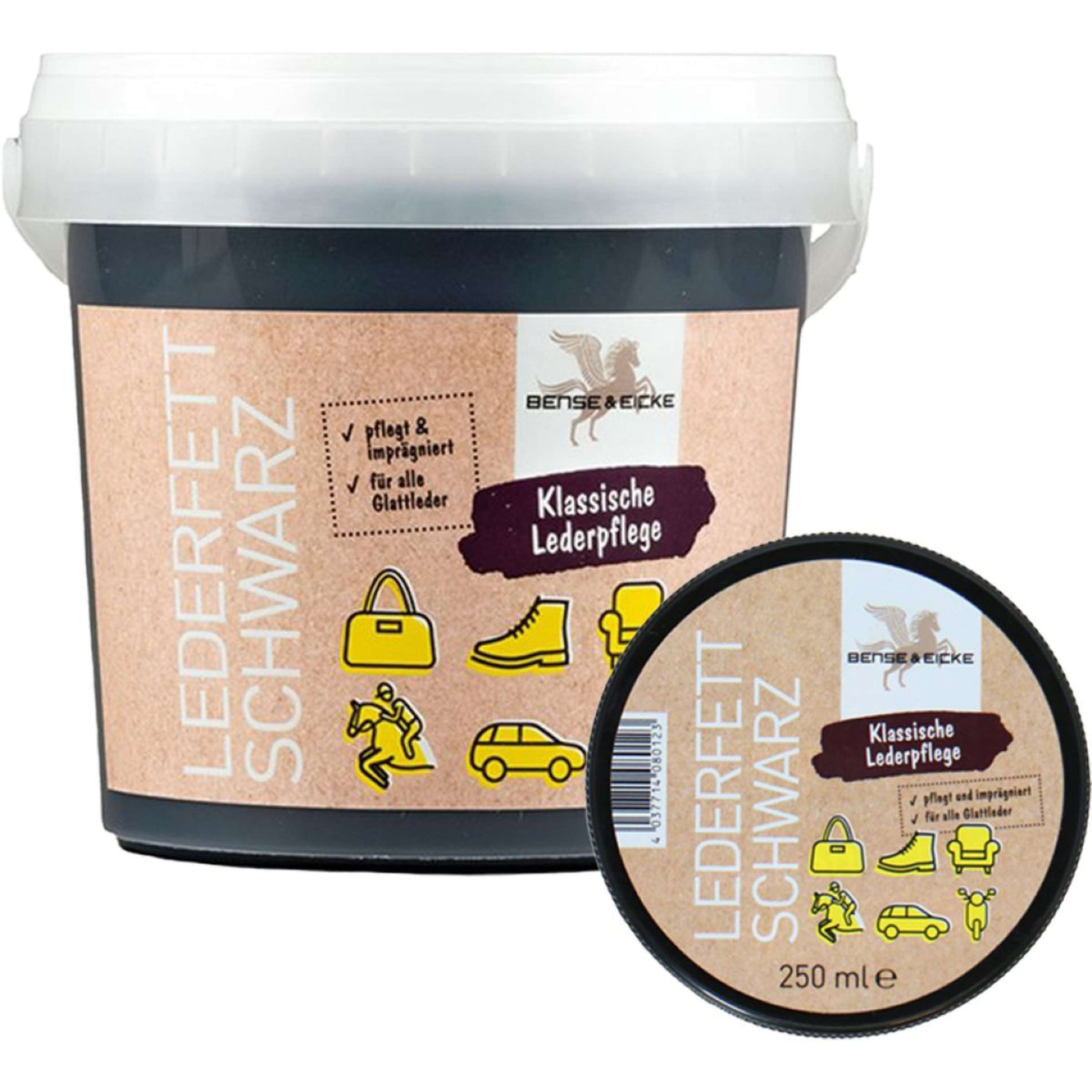 Bense & Eicke Ledervet Zwart