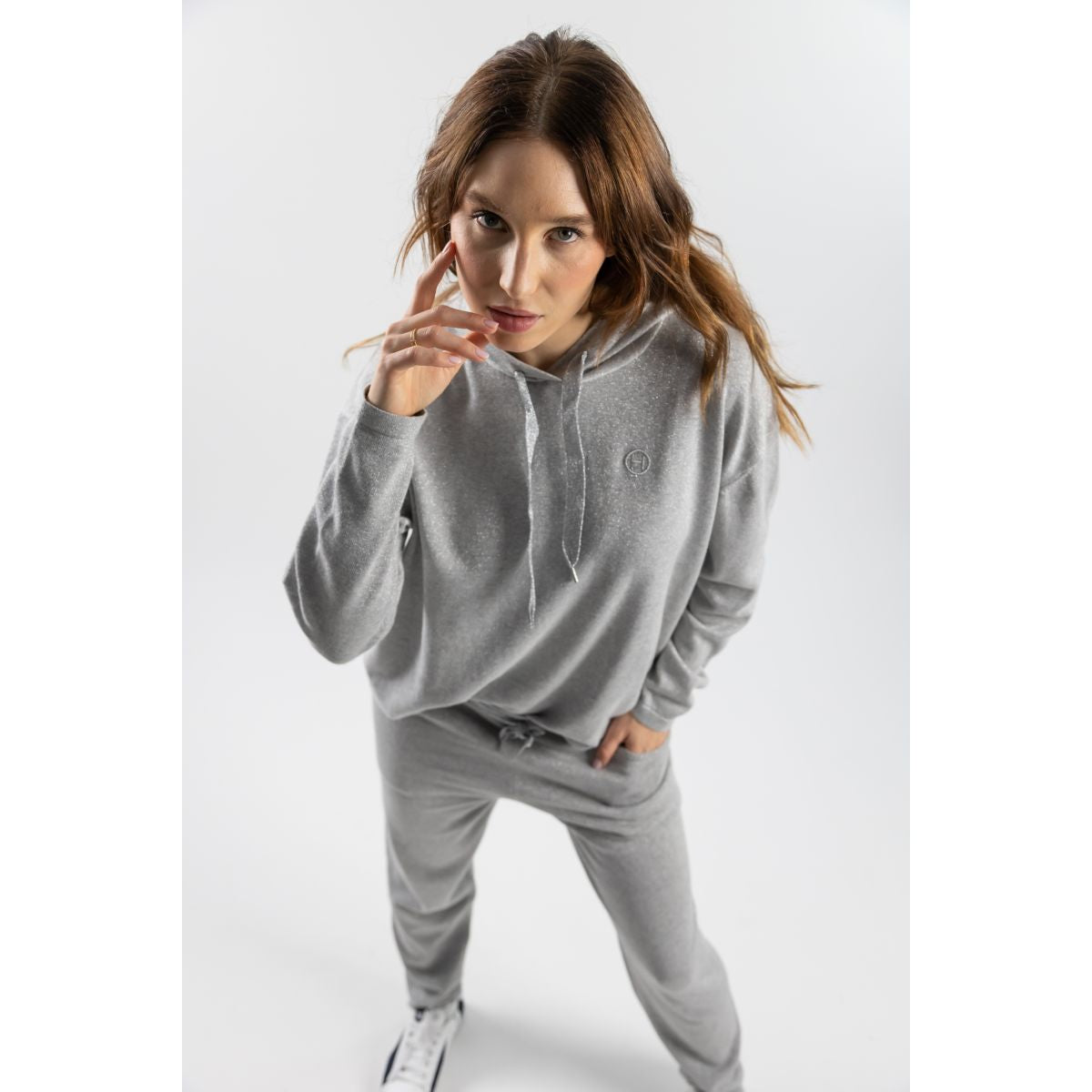 Harcour Hoodie Swanda Zilver