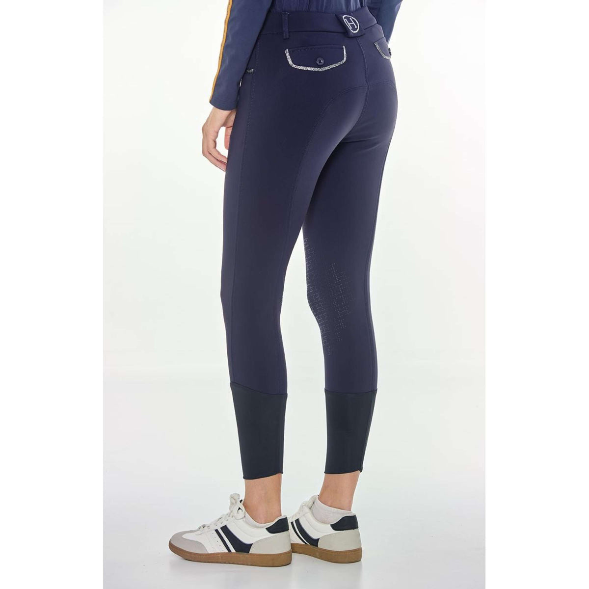 Harcour Rijbroek Jaipur Fix System Grip Polarfleece Dames Navy