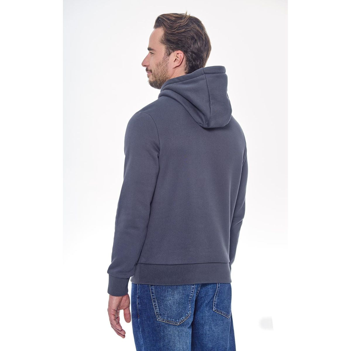 Harcour Hoodie Samy Unisex Donkergrijs