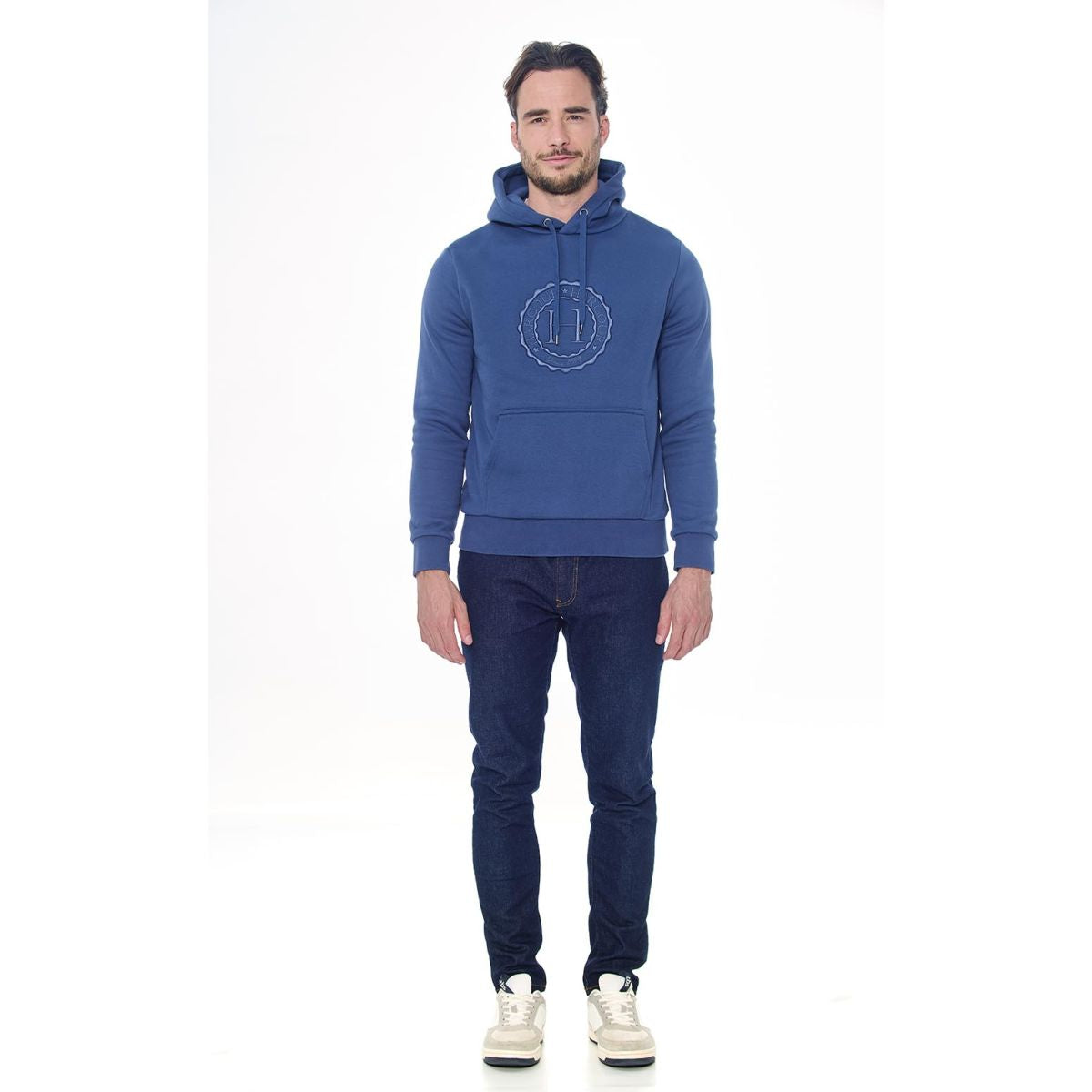 Harcour Hoodie Samy Unisex Steel Blue